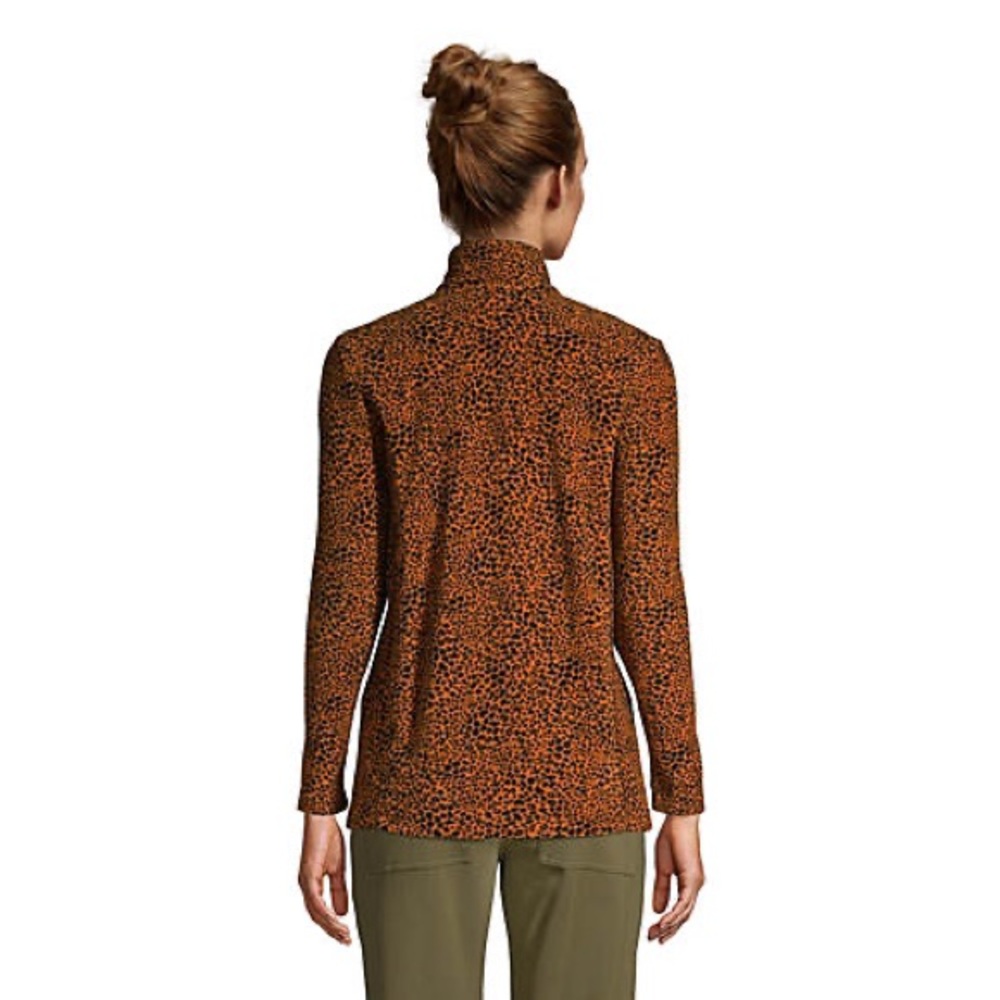 Women's Print Full Zip Fleece Jacket - Lands End brand - Picture 3 of 4